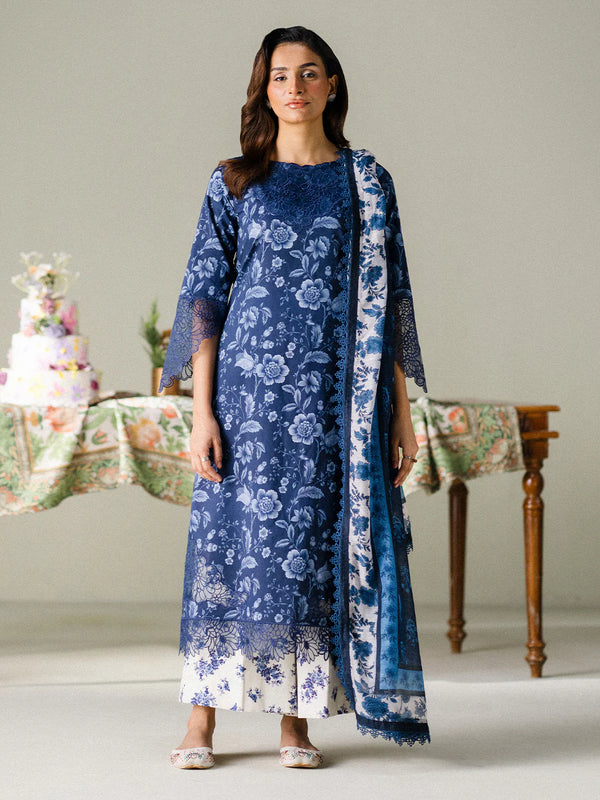FAIZA FAISAL PREMIUM LAWN | MIDNIGHT MEADOW