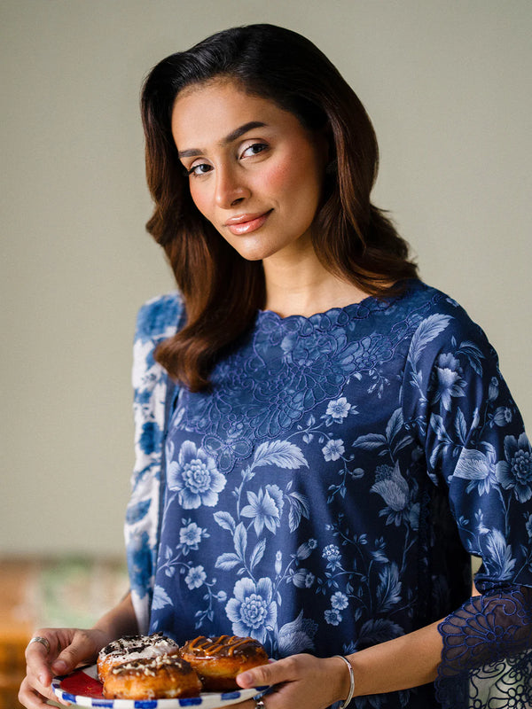 FAIZA FAISAL PREMIUM LAWN | MIDNIGHT MEADOW