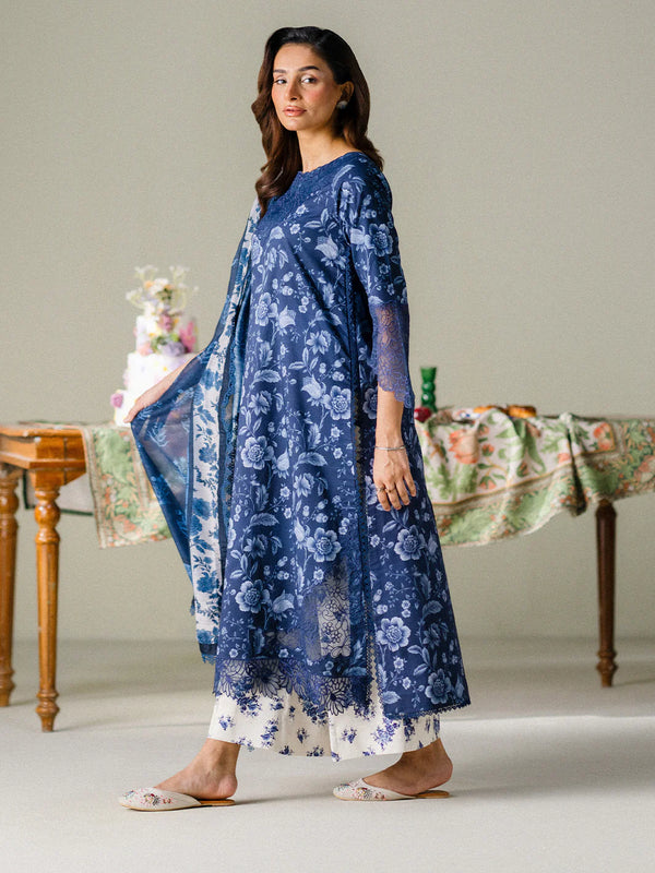 FAIZA FAISAL PREMIUM LAWN | MIDNIGHT MEADOW