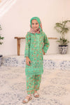 ZOYA AHMAD 3 PC - GREEN - EMBROIDERED - LACE & CUTWORK KIDS WEAR-FS-D05