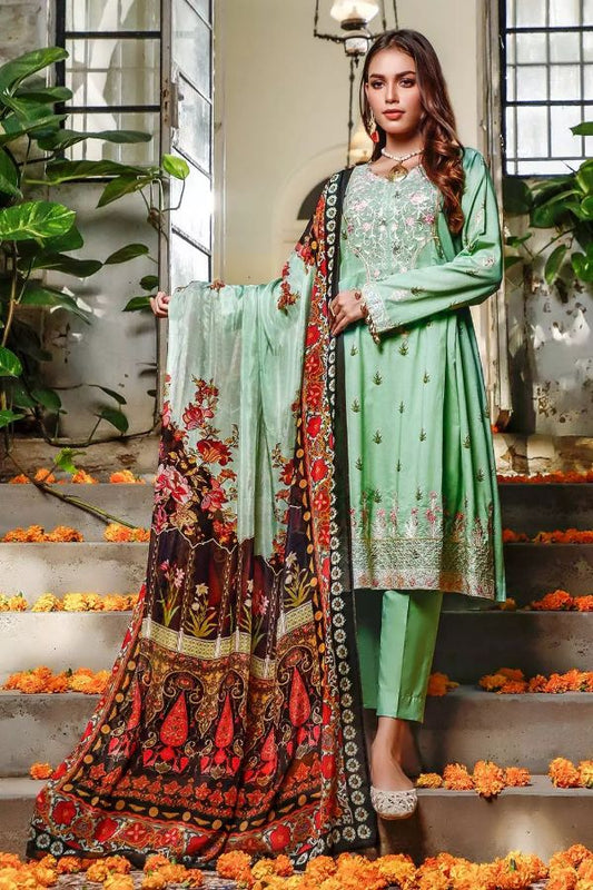 GUL AHMED EMBROIDERED TISSUE SILK COLLECTION FS24