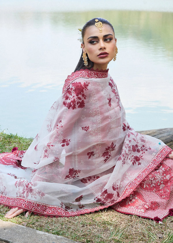 HUSSAIN REHAR LL SS LUXURY LAWN 25' FLARE