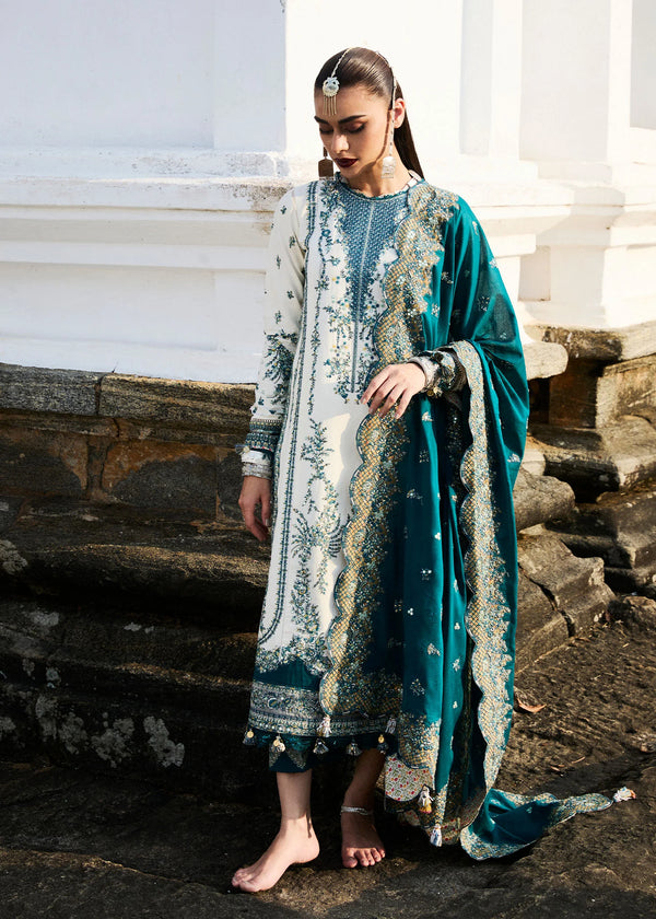 HUSSAIN REHAR LL SS LUXURY LAWN 25' VEIL