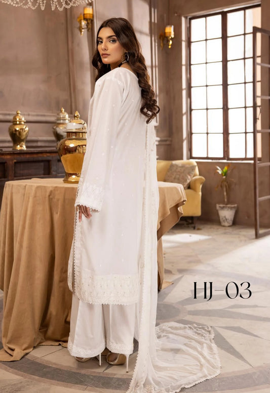 HUSN-E-JAHAAN EMBROIDERED LAWN | D-03