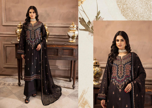 HUSN-E-JAHAAN EMBROIDERED LAWN | D-04