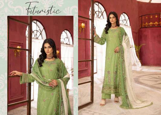 HUSN-E-JAHAAN EMBROIDERED LAWN | D-05