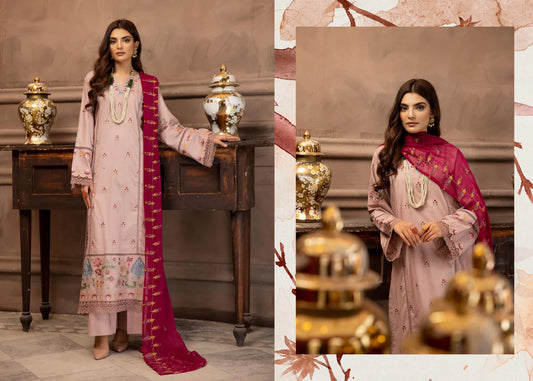 HUSN-E-JAHAAN EMBROIDERED LAWN | D-08