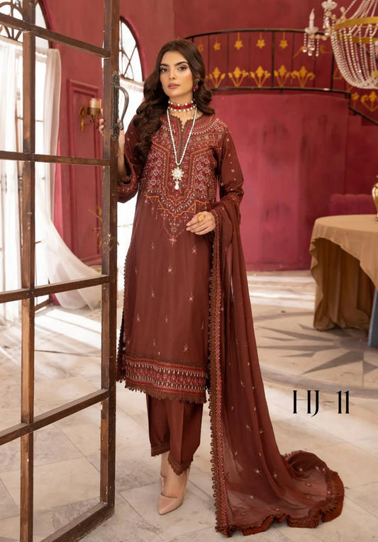 HUSN-E-JAHAAN EMBROIDERED LAWN | D-11