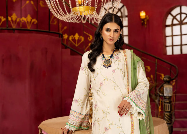 HUSN-E-JAHAAN EMBROIDERED LAWN | D-12