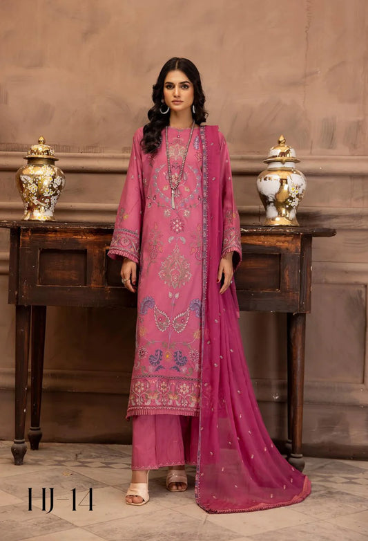 HUSN-E-JAHAAN EMBROIDERED LAWN | D-14