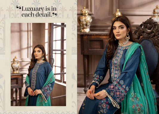 HUSN-E-JAHAAN EMBROIDERED LAWN | D-01