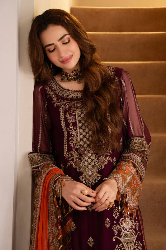 NOOR JAHAN BY IMROZIA UN-STITCHED 3PC | I-206 Chandni