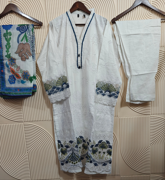 RANIYA ELEGANCE CHIKANKARI RTW D-03
