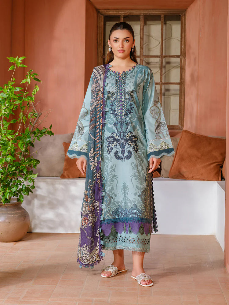 JADE URBANE EMBROIDERED CAMBRIC LAWN | D-09