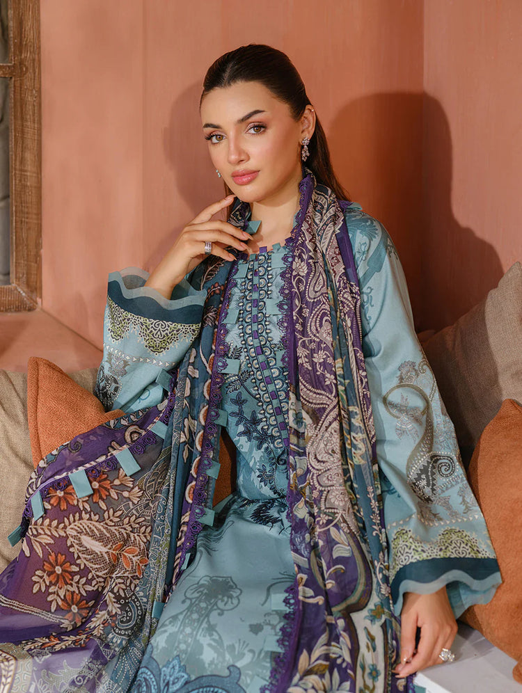 JADE URBANE EMBROIDERED CAMBRIC LAWN | D-09