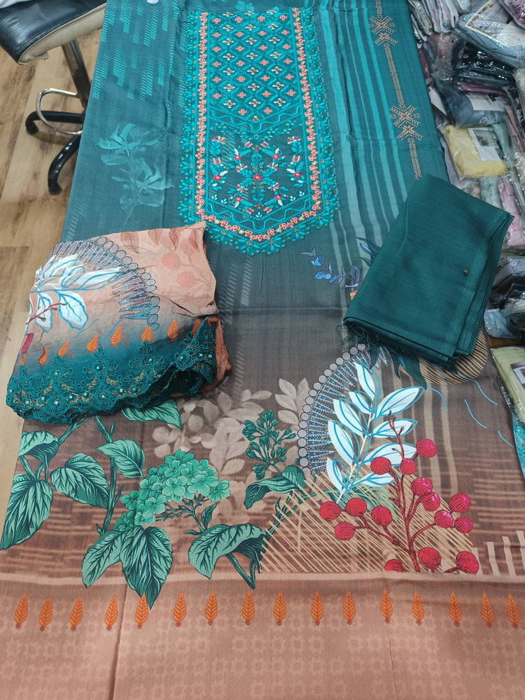 MONIFA LAWN EMBROIDERED BY TAWAKKAL D-8022