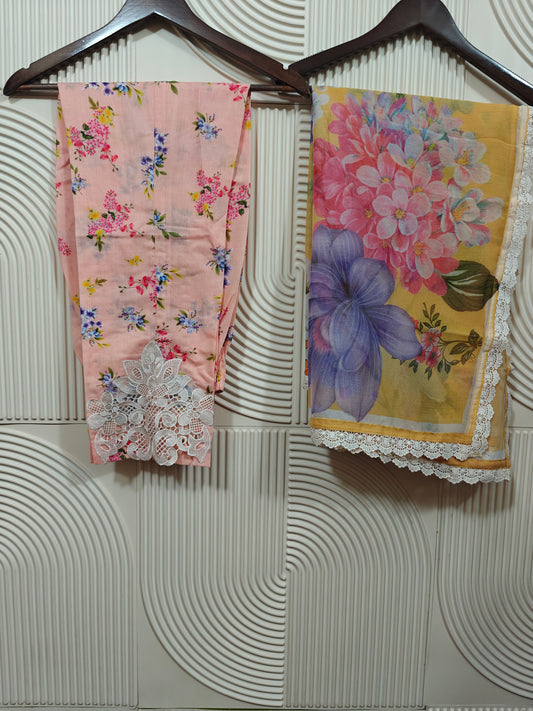 ZA AAMNA NOOR LUXUR LAWN PRET | D-06