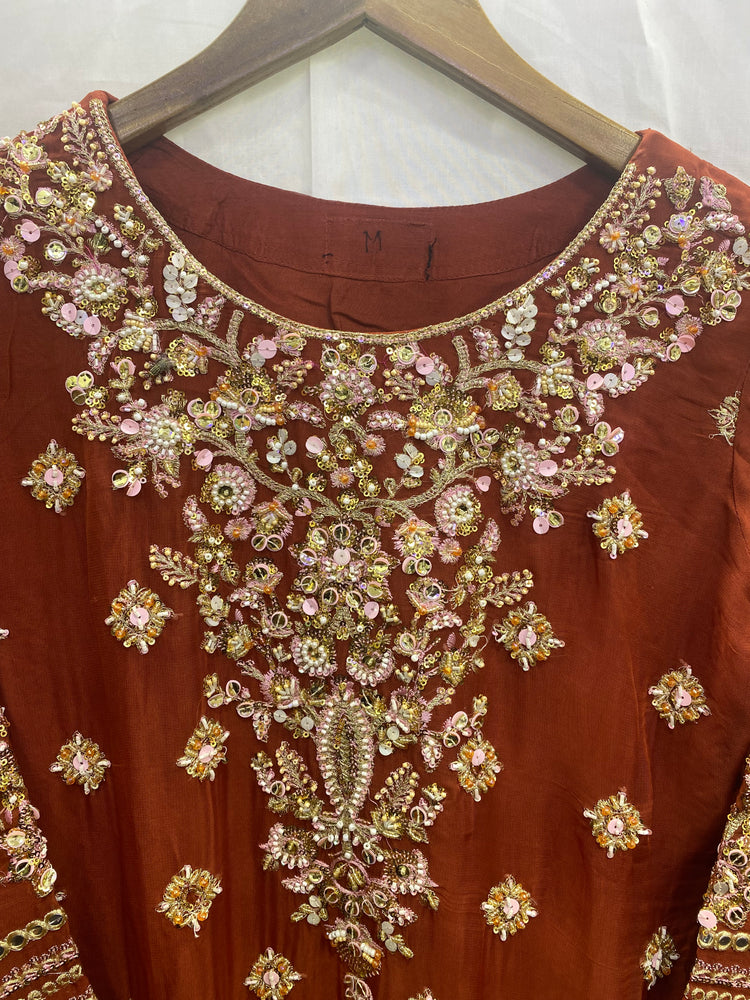 ARSHEEN BANO  BY ZOYA AHMED HANDWORK STITCHED D-18