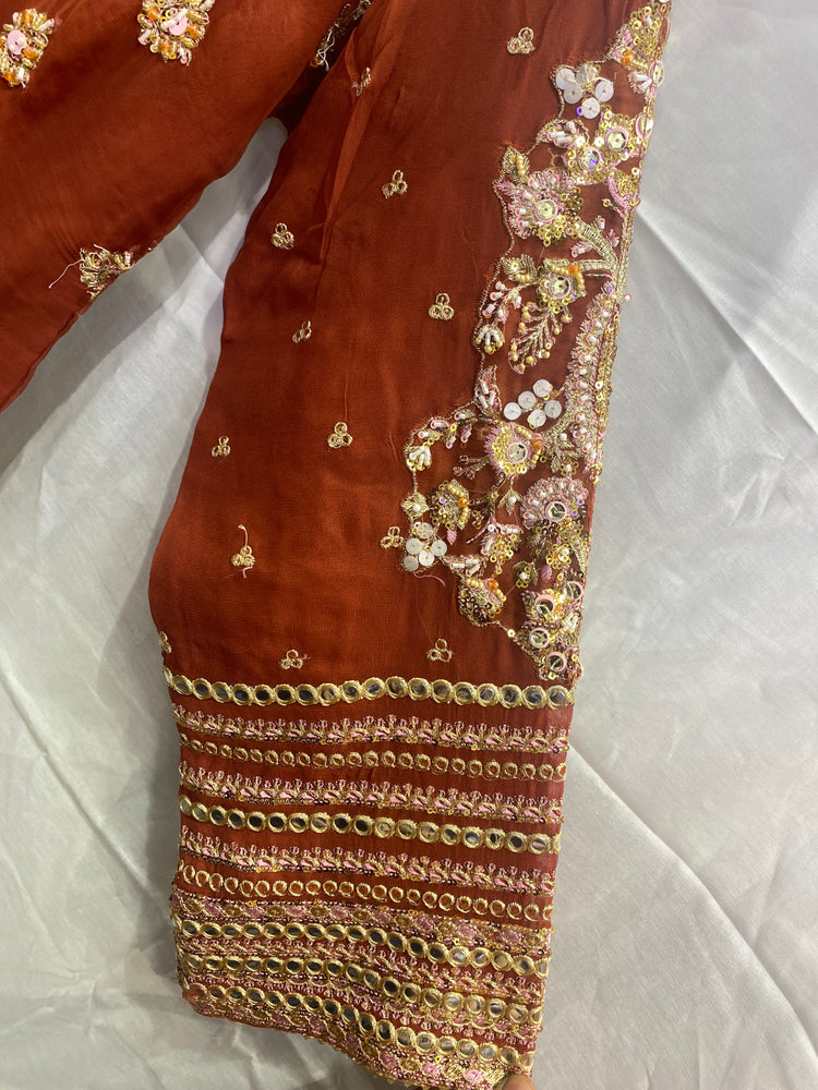 ARSHEEN BANO  BY ZOYA AHMED HANDWORK STITCHED D-18