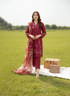 LAKHANY BY LSM UN-STITCHED 3PC | CRIMSON SERENITY