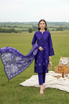 LAKHANY BY LSM UN-STITCHED 3PC | ROYAL AMETHYST