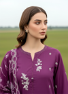 LAKHANY BY LSM UN-STITCHED 3PC | PLUM GRACE