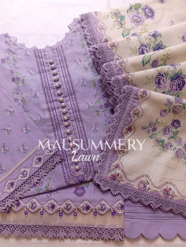 MAUSUMMERY STITCHED 3PC | D-09