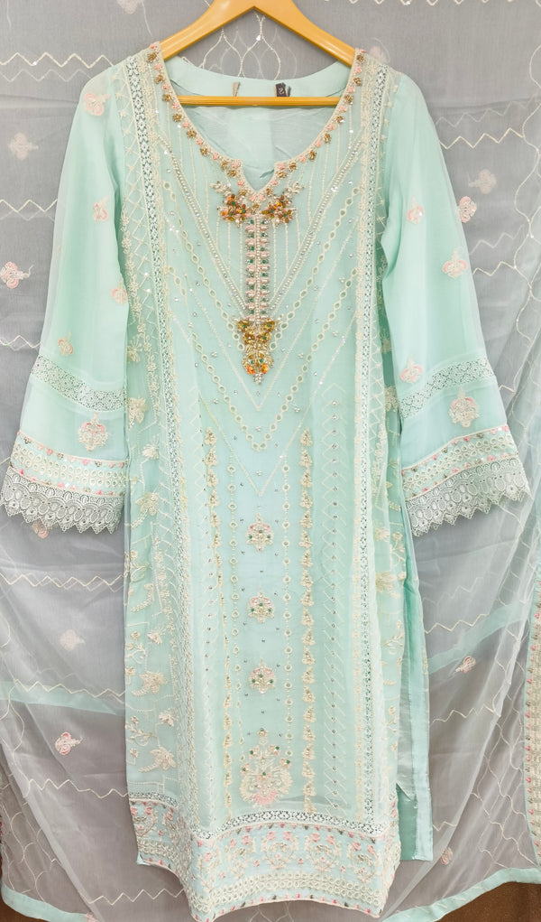 ZOYA AHMAD GUZEL CHIFFON STITCHED - D04