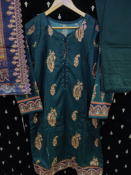 REGALIA EMBROIDERED | LAWN STITCHED 3PC | D-05