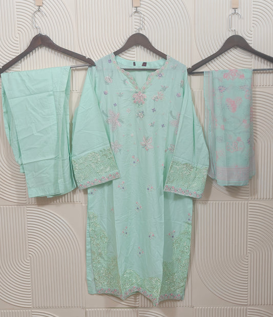 BIN SAEED FANCY LAWN 2025 D-10