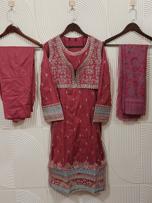 BIN SAEED FANCY LAWN 2025 D-12