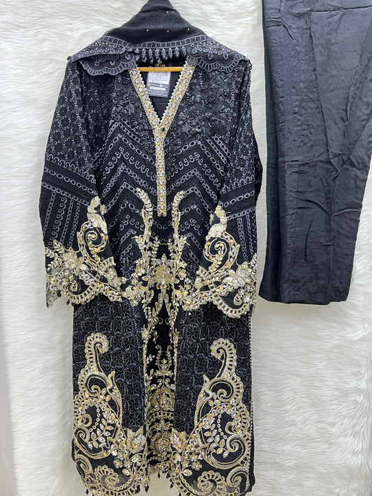 NIKHAAR BY ZOYA AHMED HANDWORK | D-3540