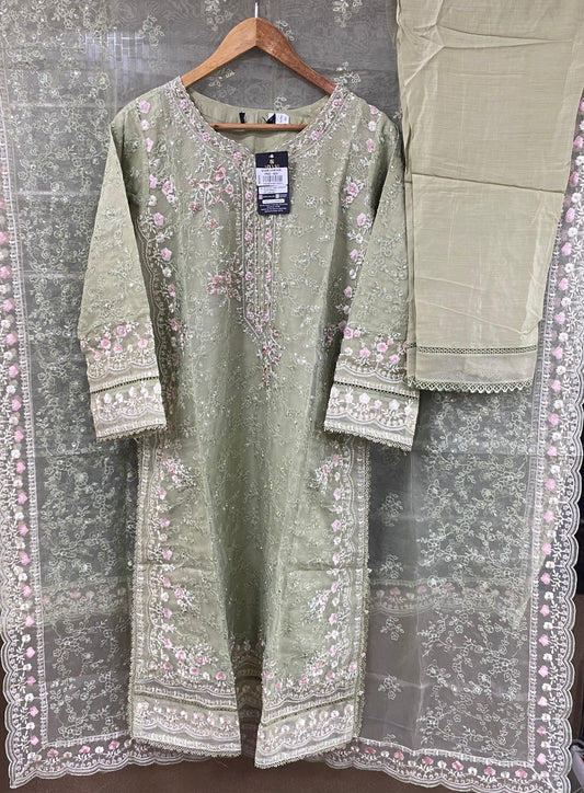 SADABAHAR LUXURY FORMAL STITCHED 3PC | D-01