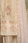 AKSHA SEMI-STITCHED HANDWORK CHIFFON 3PC | Bloom