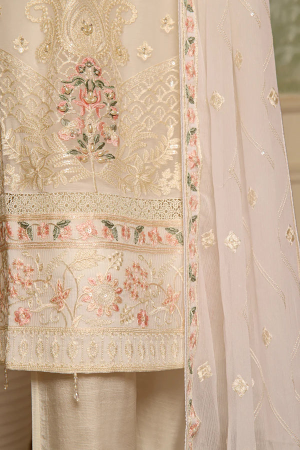 AKSHA SEMI-STITCHED HANDWORK CHIFFON 3PC | Bloom