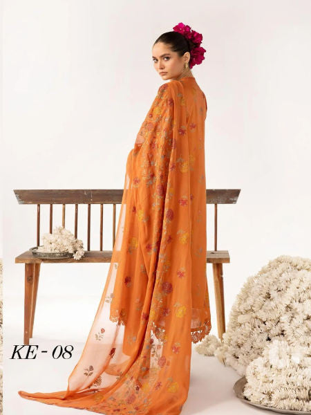 ELEGANCE BY KHOOBSURAT UN-STITCHED 3PC | KE-08