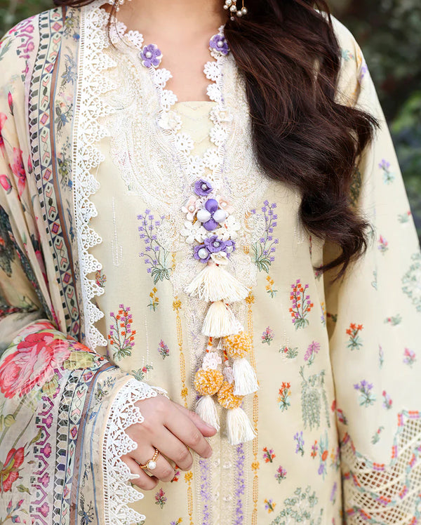 SUMMER REVERIE BY ROHEENAZ UN-STITCHED 3PC | Isolde