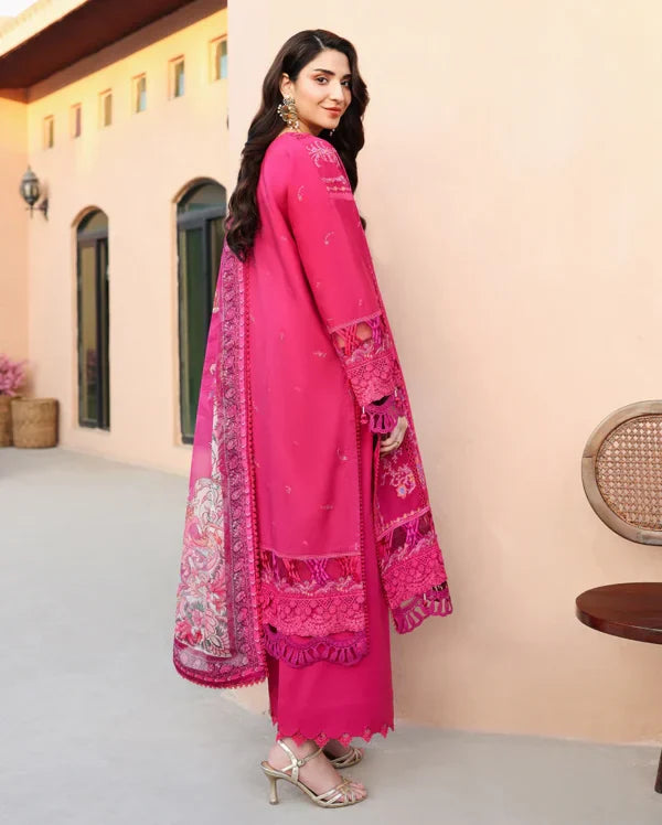 SUMMER REVERIE BY ROHEENAZ UN-STITCHED 3PC | Ivoria