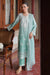 CROSS STITCH/AQUA MELODY-3PC SATIN EMBROIDERED SUIT