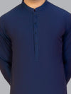 Blue Blended Unstitched Fabric | PMU-10016