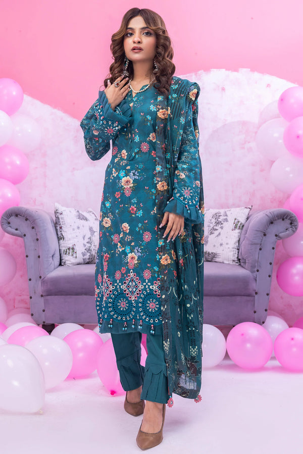 Gardenia Chikankari Lawn Un-stitched by zainab fazlani - GDP-103