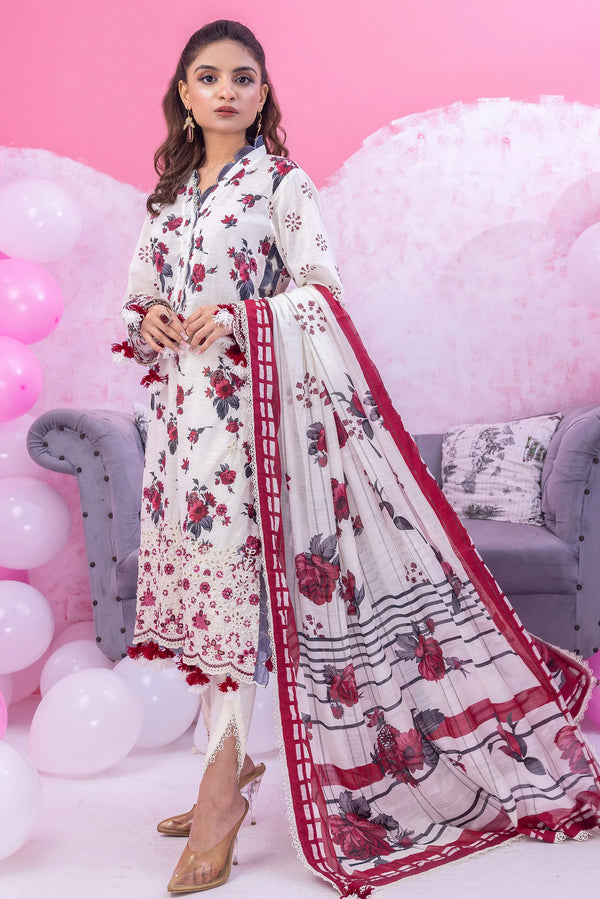 Gardenia Chikankari Lawn Un-stitched by zainab fazlani - GDP-105