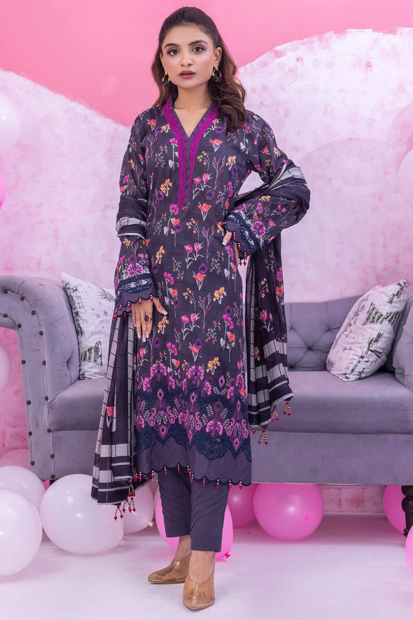 Gardenia Chikankari Lawn Un-stitched by zainab fazlani - GDP-107