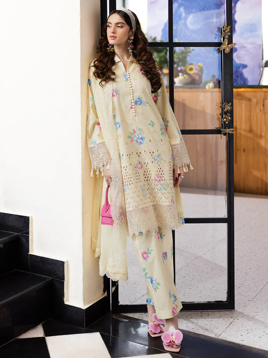 AFTERHOURS BY MAHNUR UN-STITCHED 3PC | Lime Lush
