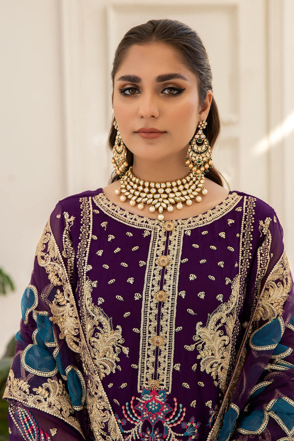 Naqsh Majestic By Imrozia Premium Unstitched Chiffon 3Pc Suit M-60 Zara