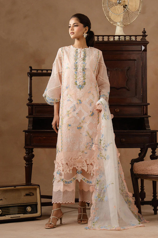 SANA SAFINAZ | M261-009A-CT Unstitched Muzlin Woven 3 Piece Suit