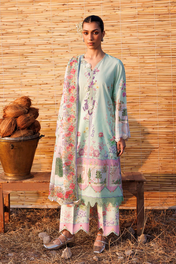 SANA SAFINAZ | M261-014B-CU Unstitched Muzlin Lawn 3 Piece Suit