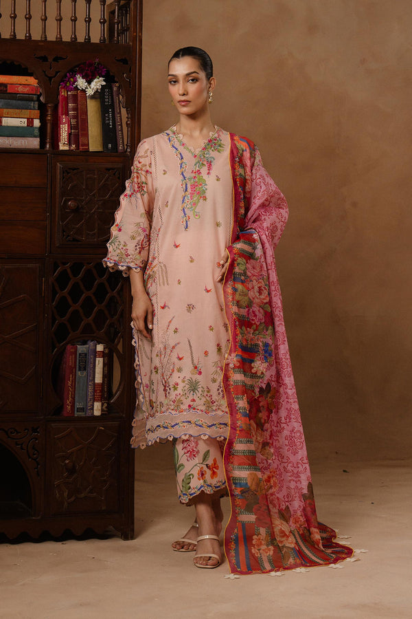 SANA SAFINAZ | M261-015B-CUUnstitched Muzlin Lawn 3 Piece Suit