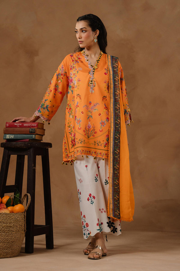 SANA SAFINAZ | M261-019B-CIUnstitched Muzlin Lawn 3 Piece Suit