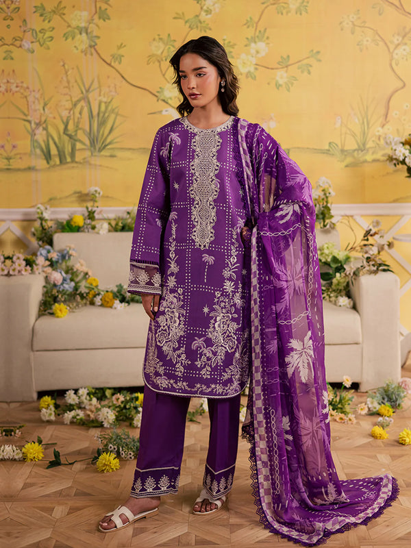 JAHAAN BY MAHNUR UN-STITCHED 3PC | MJ-04